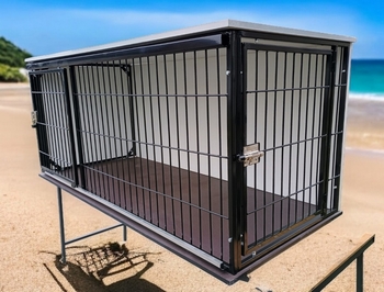 Psí klec na míru v industriálním stylu